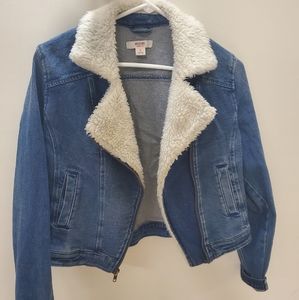 Mossimo Sherpa Lined Denim Jacket